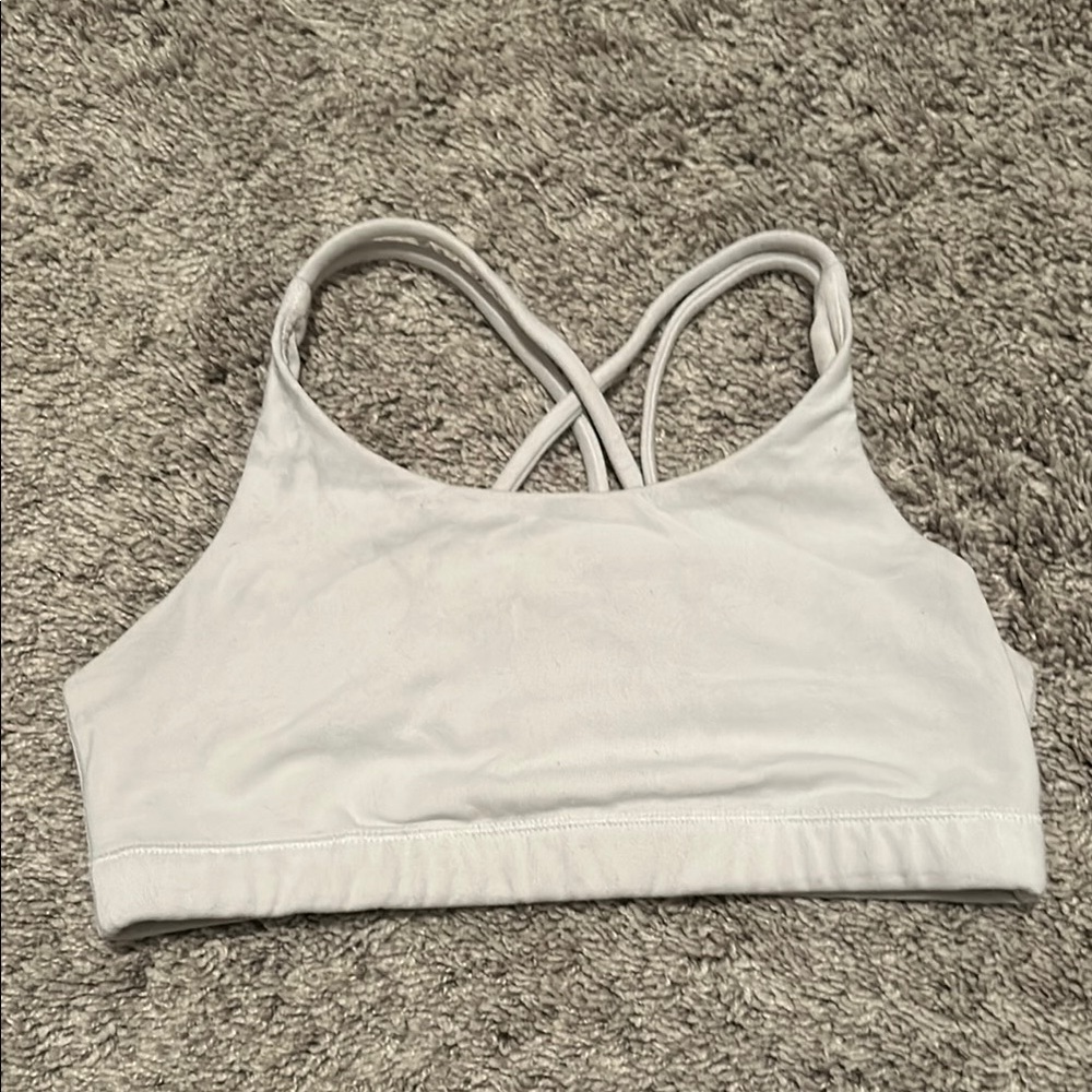 ATHLETA GIRL white large sports bra